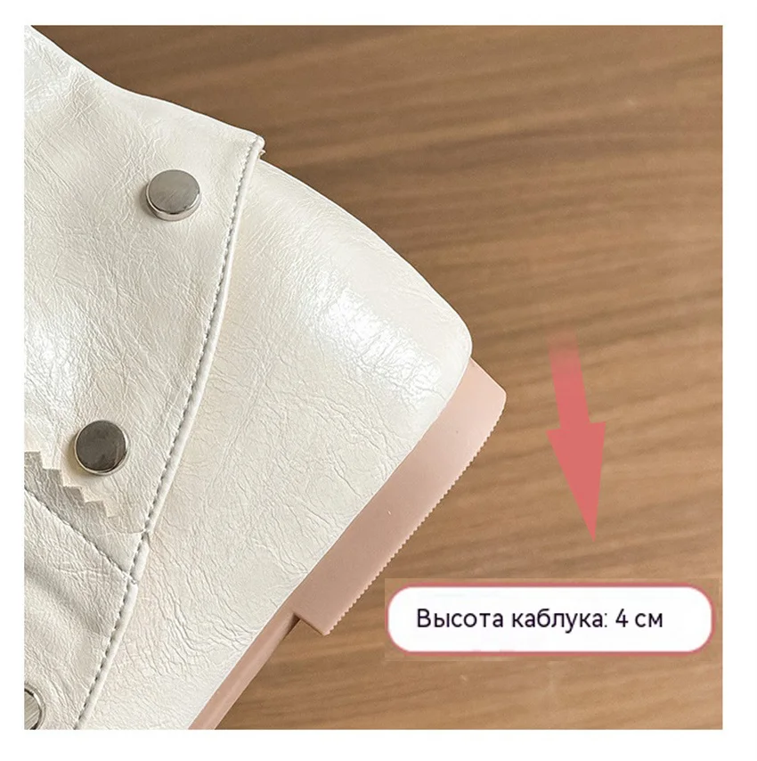 Women's Flats and Loafers Boots Spring Summer Designer Boots for Women Detachable Two-piece Mary Jane Shoes Zapatos De Mujer