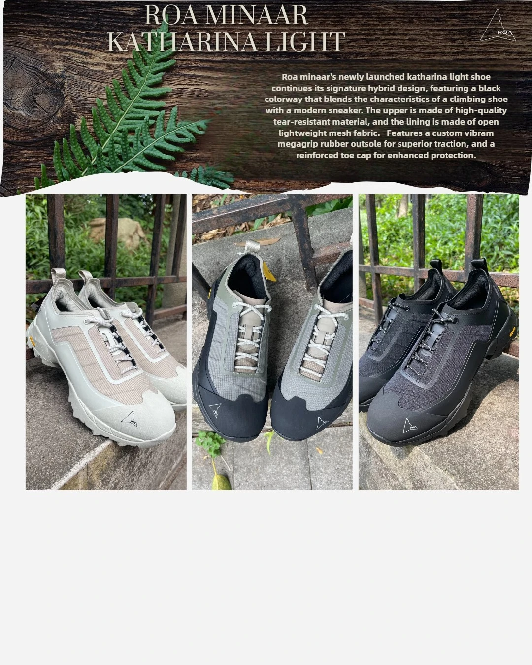 ROA MINAAR KL Outdoor hiking breathable wear-resistant mountaineering shoes