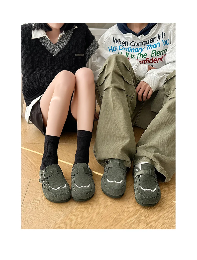 Thick soled Boken shoes new spring/summer outerwear with retro soft soled Boken single shoes