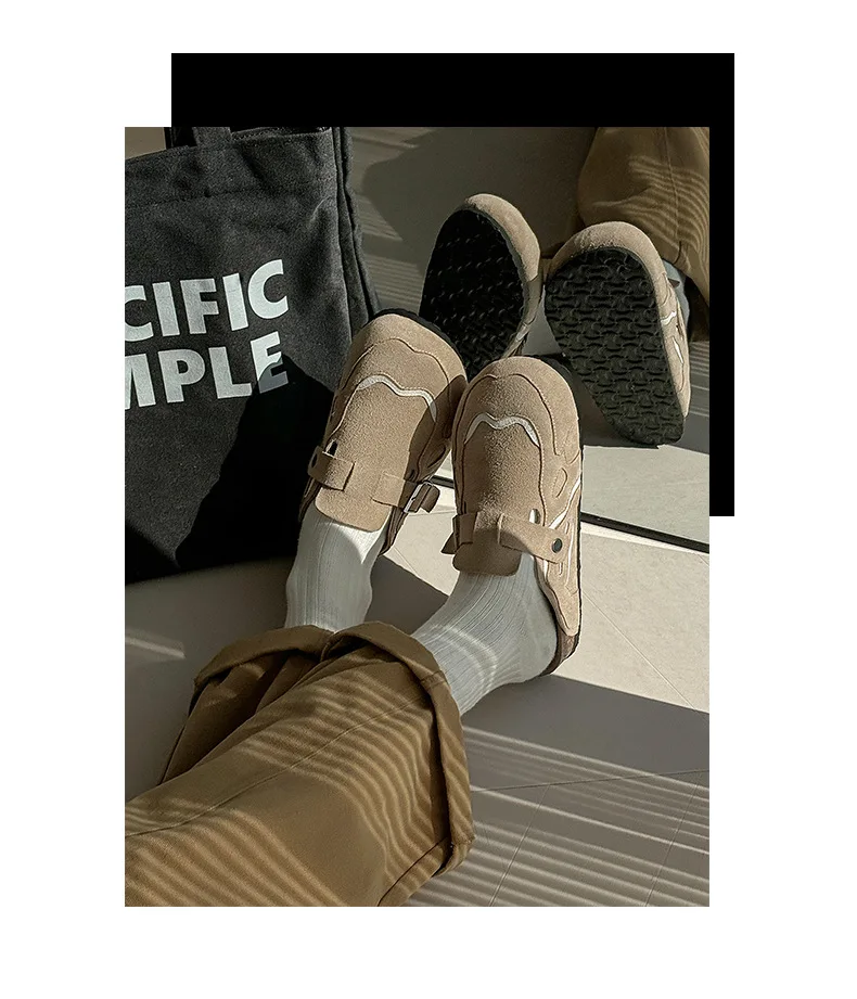Thick soled Boken shoes new spring/summer outerwear with retro soft soled Boken single shoes