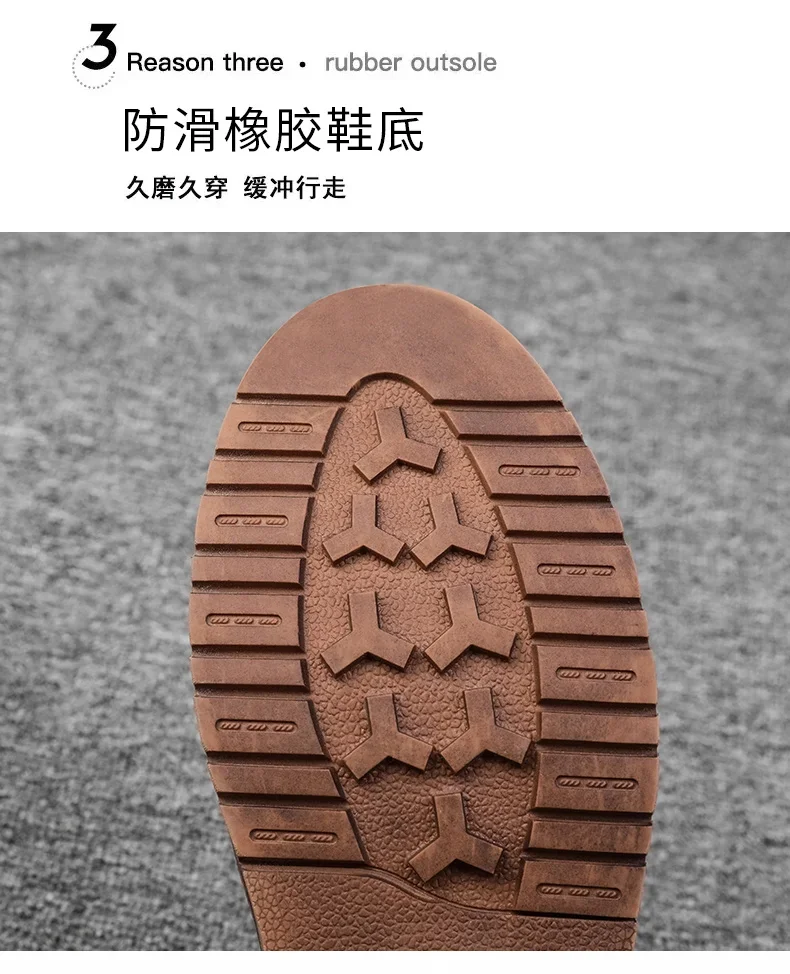 Autumn New Men Leather Casuai Shoes Brogue Luxurious Handmade Shoes Genuine Leather Shoes Work Boots Business Casual Sneakers