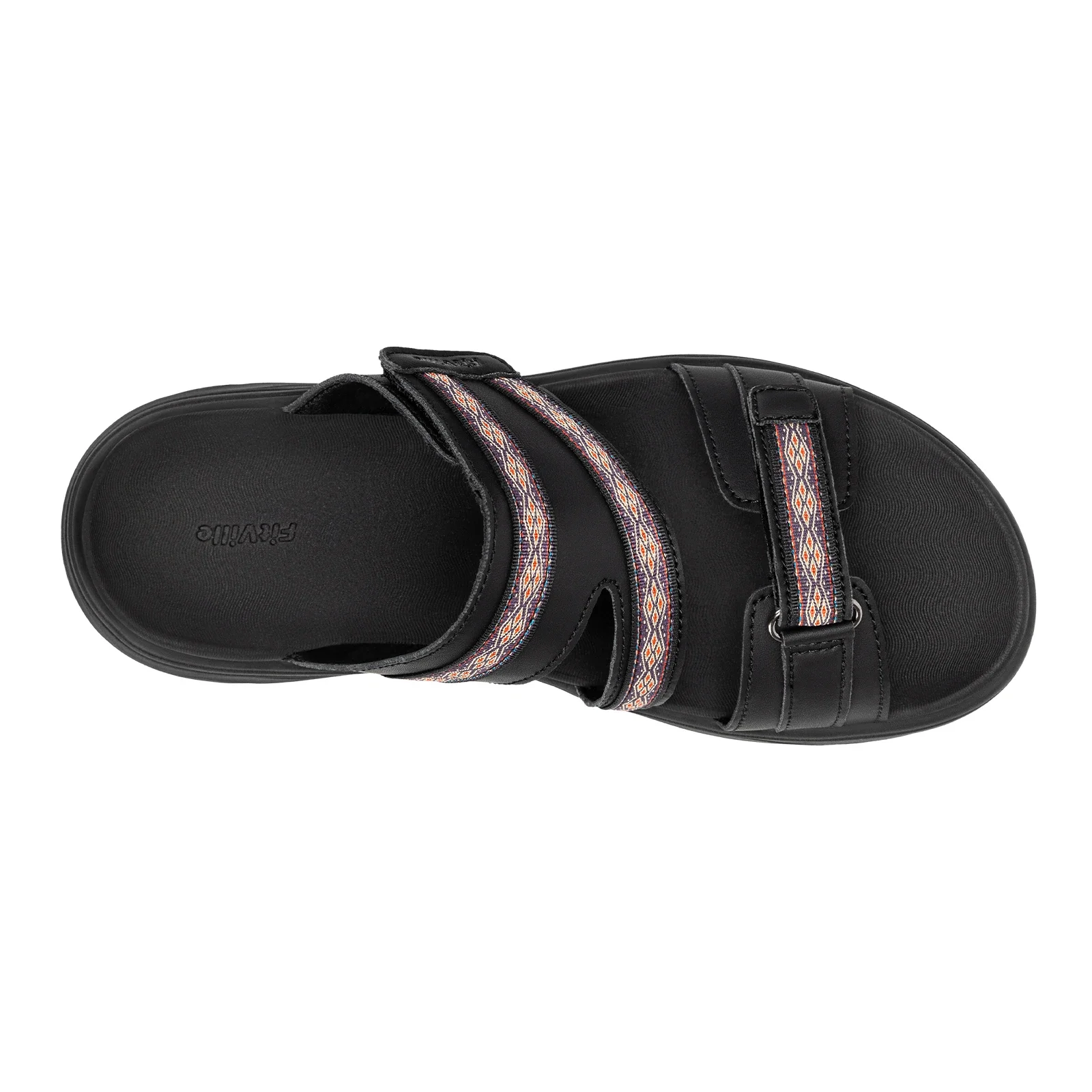 FitVille Women'S Wedge Slippers Wide Width Adjustable Straps Summer Beach Sandals Slipper For Swollen Feet And Bunion Relief