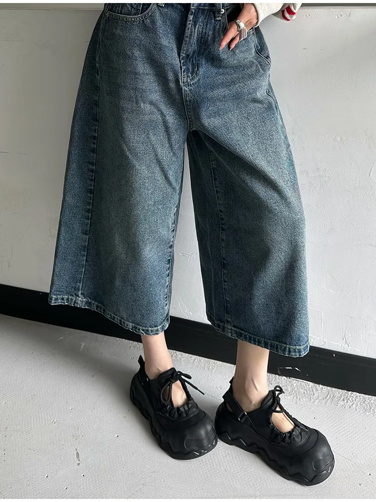 Summer Street Explosion 5CM Mary Jane Sandals Women's Wave Thick Bottom Lace Hollow Big Head Bread Shoes