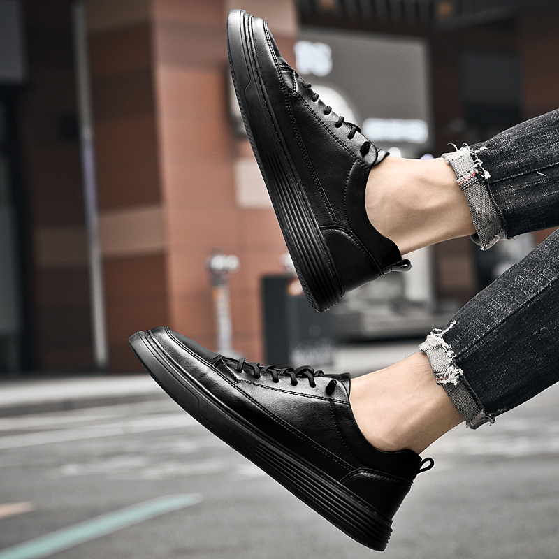 Italian Brand Men's Genuine Leather Casual Shoes Oxford Jogging Shoes Sneakers for Men Warm Cotton Shoes with/No Fur Size：38-47