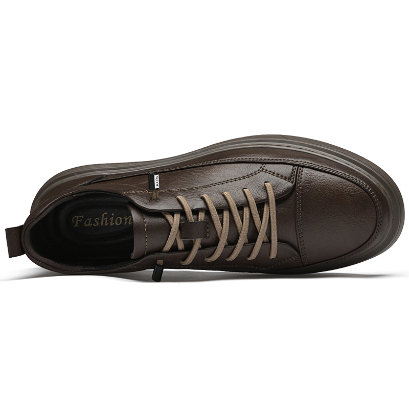 Italian Brand Men's Genuine Leather Casual Shoes Oxford Jogging Shoes Sneakers for Men Warm Cotton Shoes with/No Fur Size：38-47