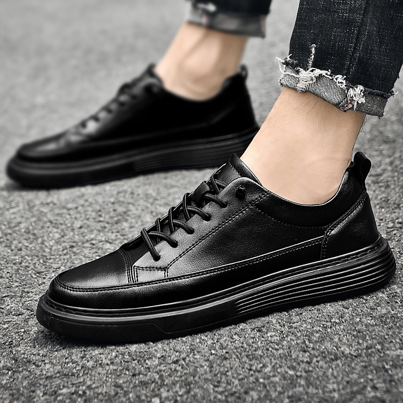 Italian Brand Men's Genuine Leather Casual Shoes Oxford Jogging Shoes Sneakers for Men Warm Cotton Shoes with/No Fur Size：38-47
