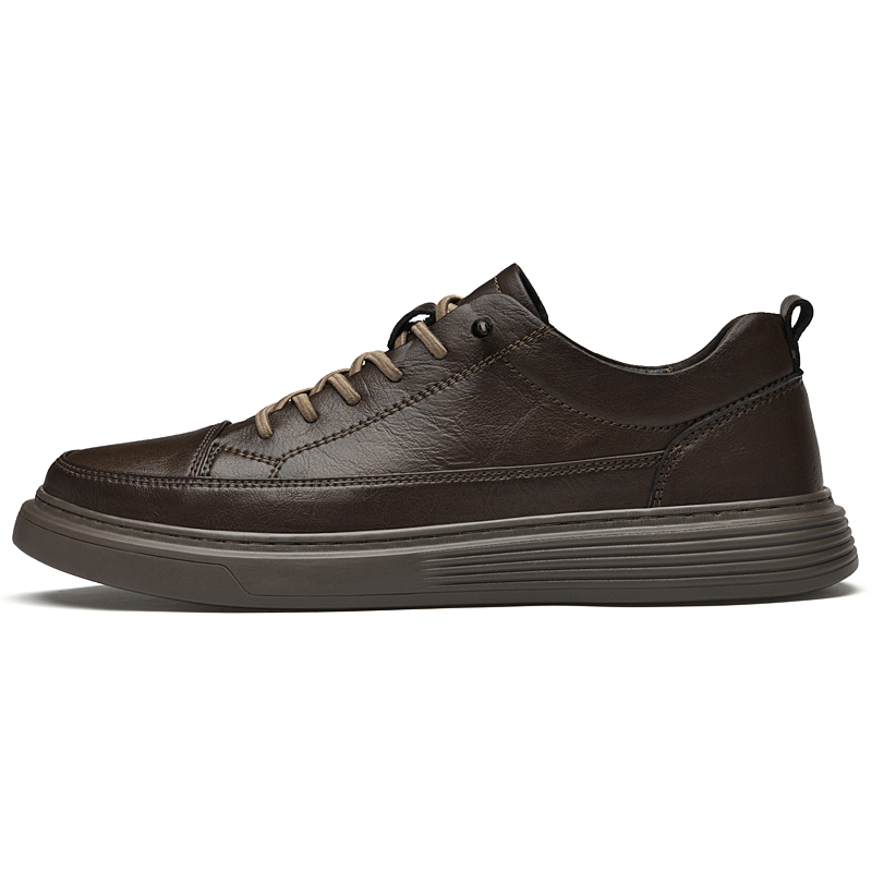 Italian Brand Men's Genuine Leather Casual Shoes Oxford Jogging Shoes Sneakers for Men Warm Cotton Shoes with/No Fur Size：38-47