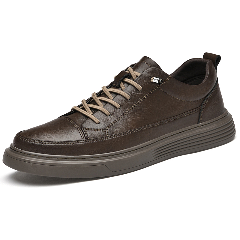 Italian Brand Men's Genuine Leather Casual Shoes Oxford Jogging Shoes Sneakers for Men Warm Cotton Shoes with/No Fur Size：38-47