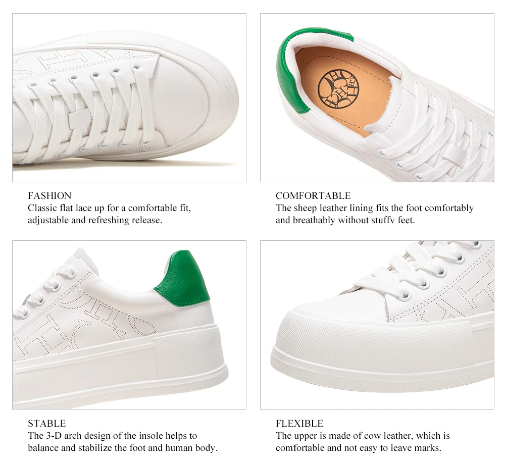 Men's and Women's Casual Shoes Lightweight White Sneakers Flat Balance Tech Shoes Students