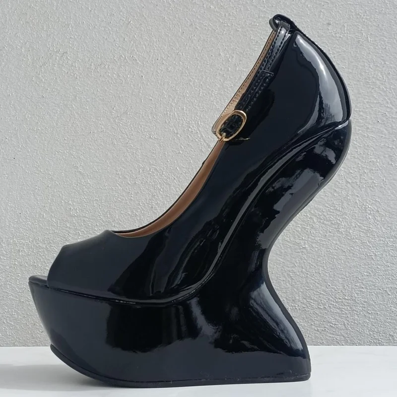 Platform Fretwork Heels Peep Teo Pums Sexy Pointed Toe Leather Solid Accept Custaomized New Arrivals Fashion Women Runway Shoes