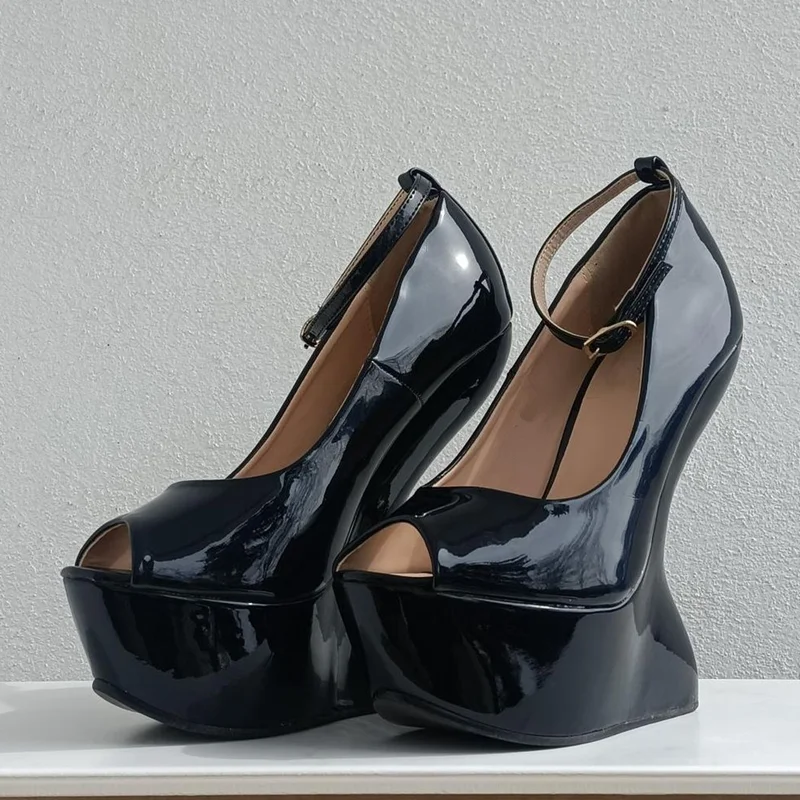 Platform Fretwork Heels Peep Teo Pums Sexy Pointed Toe Leather Solid Accept Custaomized New Arrivals Fashion Women Runway Shoes