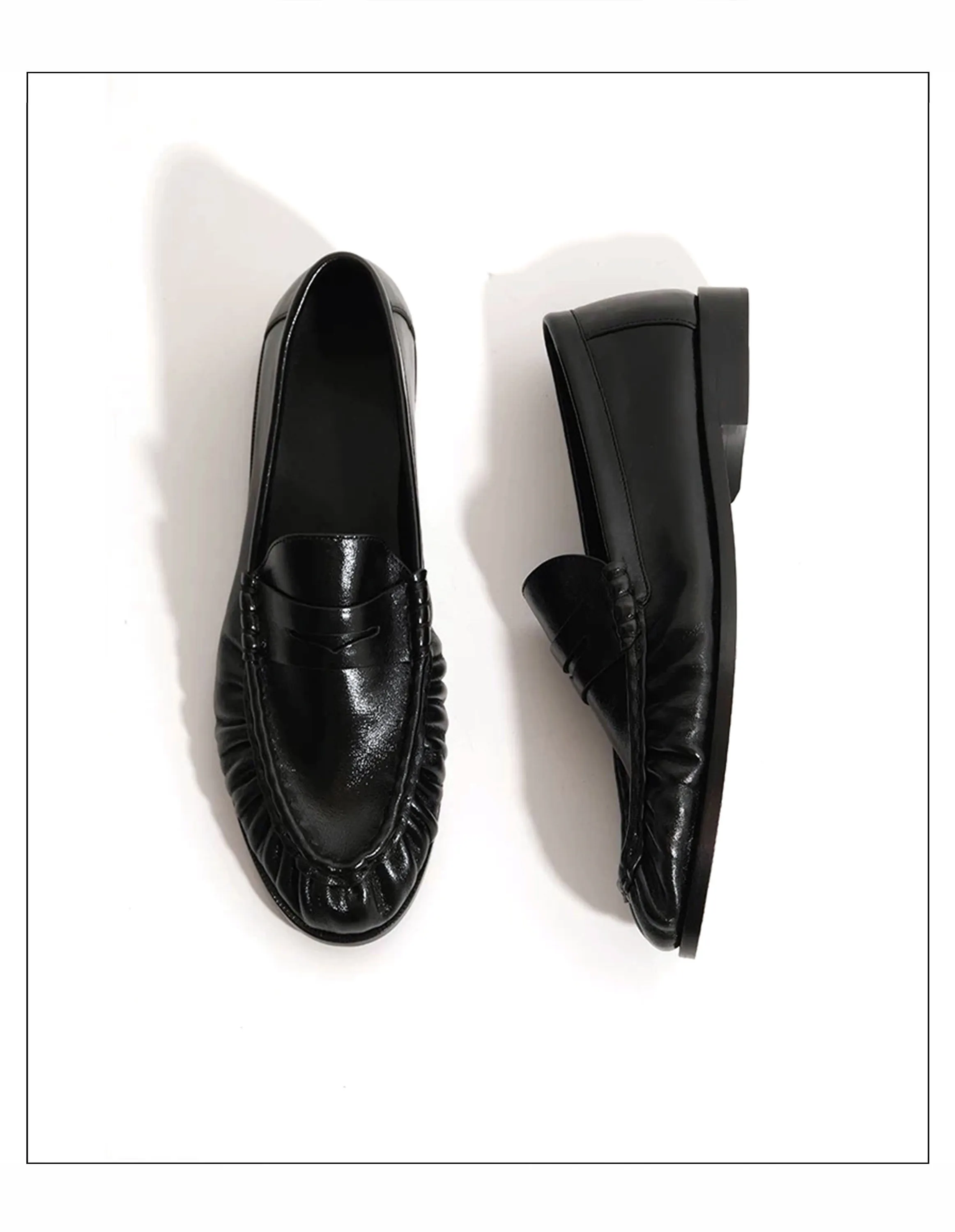 New Retro Loafers for Men Featuring Classic and Pleated Design Suitable for Work and Commuting with Slip-in Dress Leather Shoes
