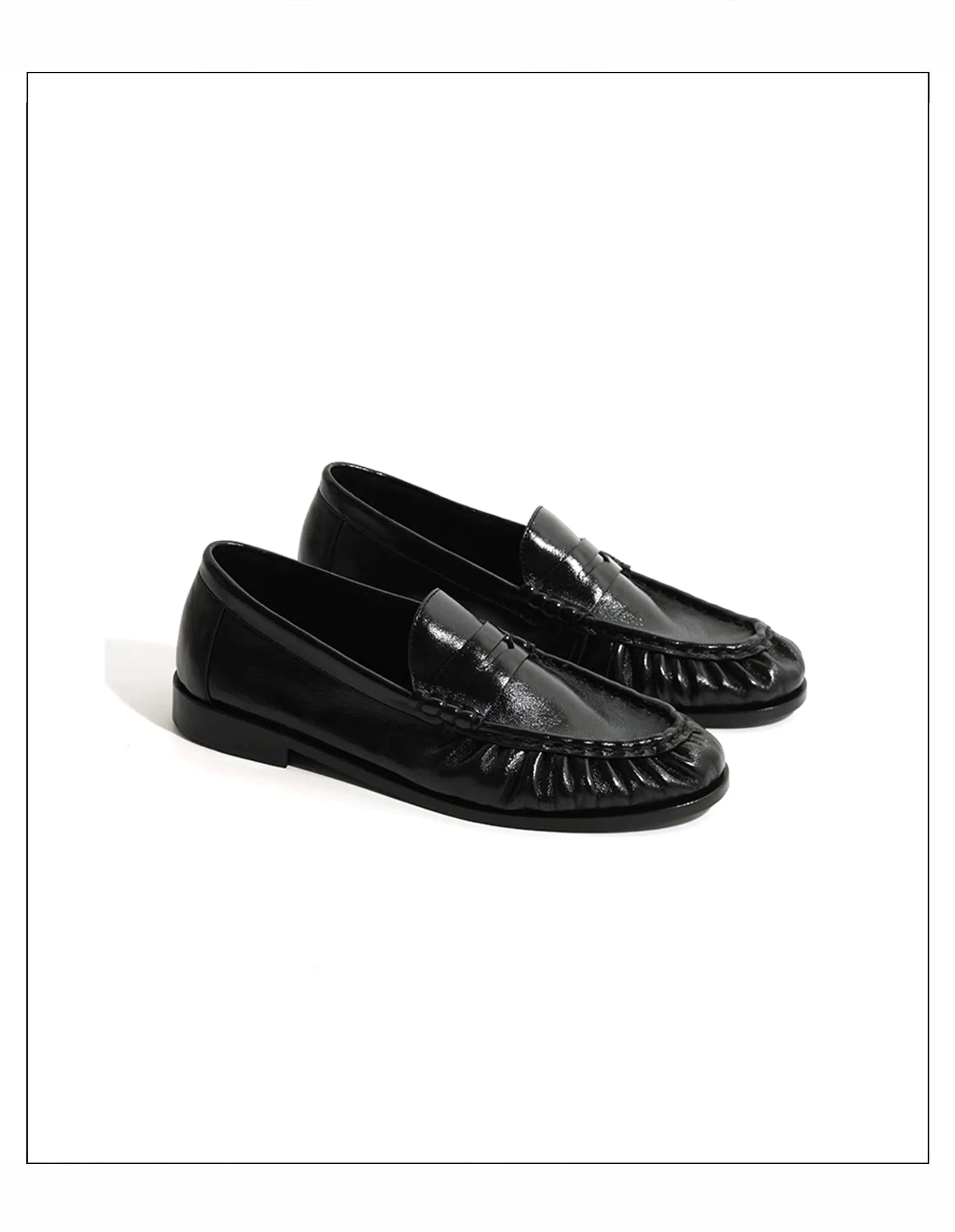 New Retro Loafers for Men Featuring Classic and Pleated Design Suitable for Work and Commuting with Slip-in Dress Leather Shoes