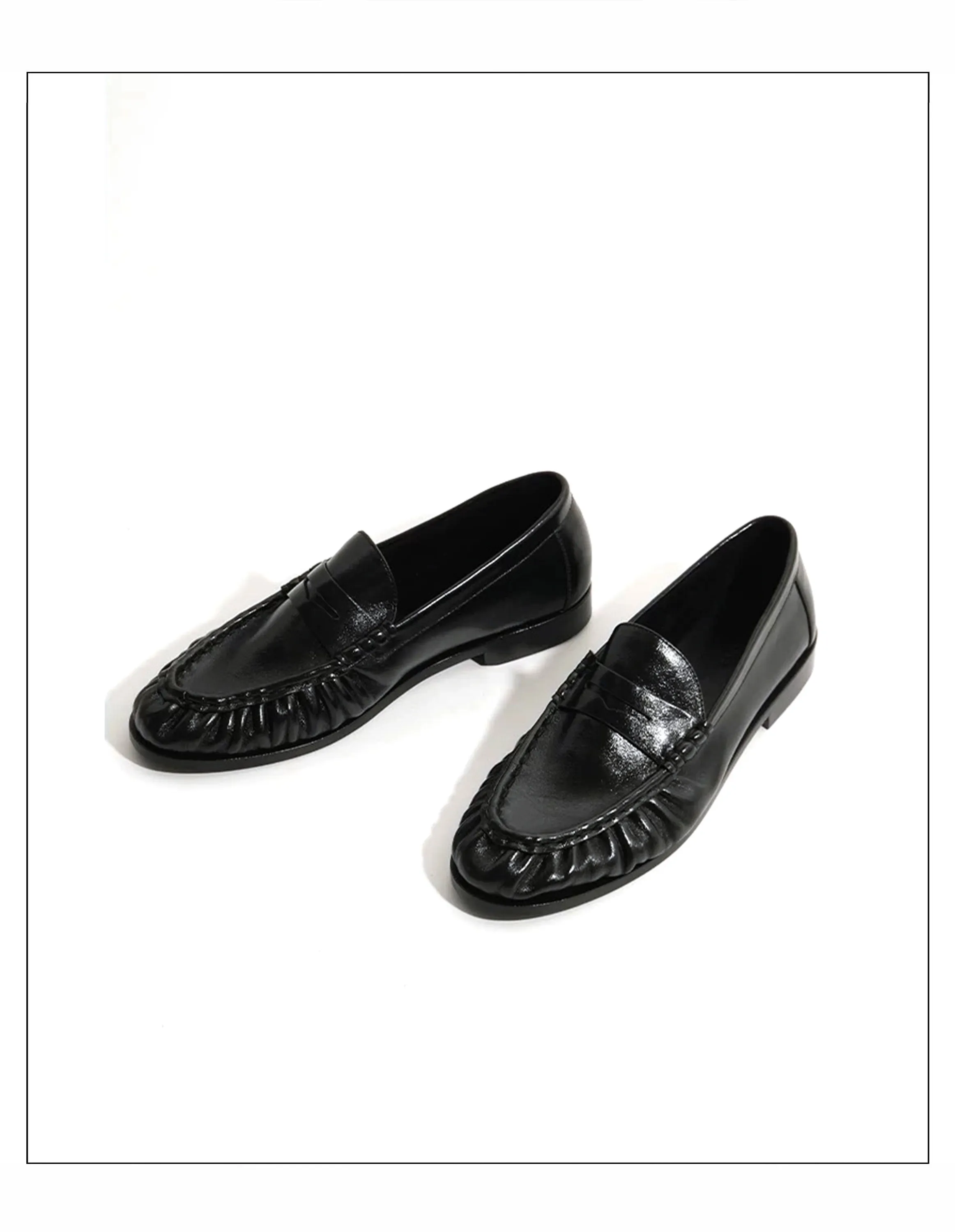 New Retro Loafers for Men Featuring Classic and Pleated Design Suitable for Work and Commuting with Slip-in Dress Leather Shoes
