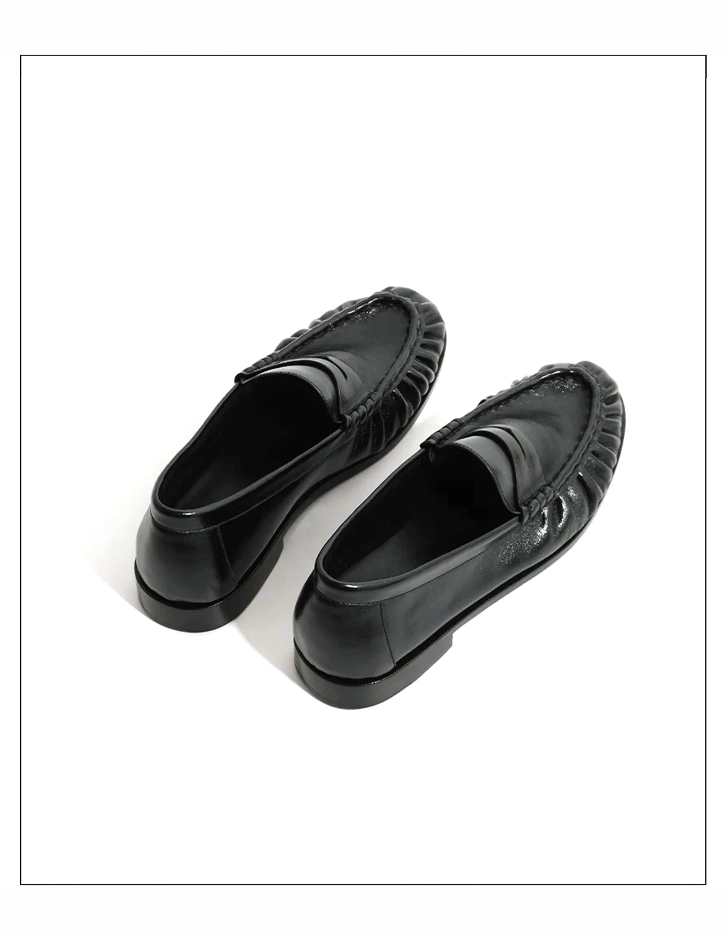 New Retro Loafers for Men Featuring Classic and Pleated Design Suitable for Work and Commuting with Slip-in Dress Leather Shoes
