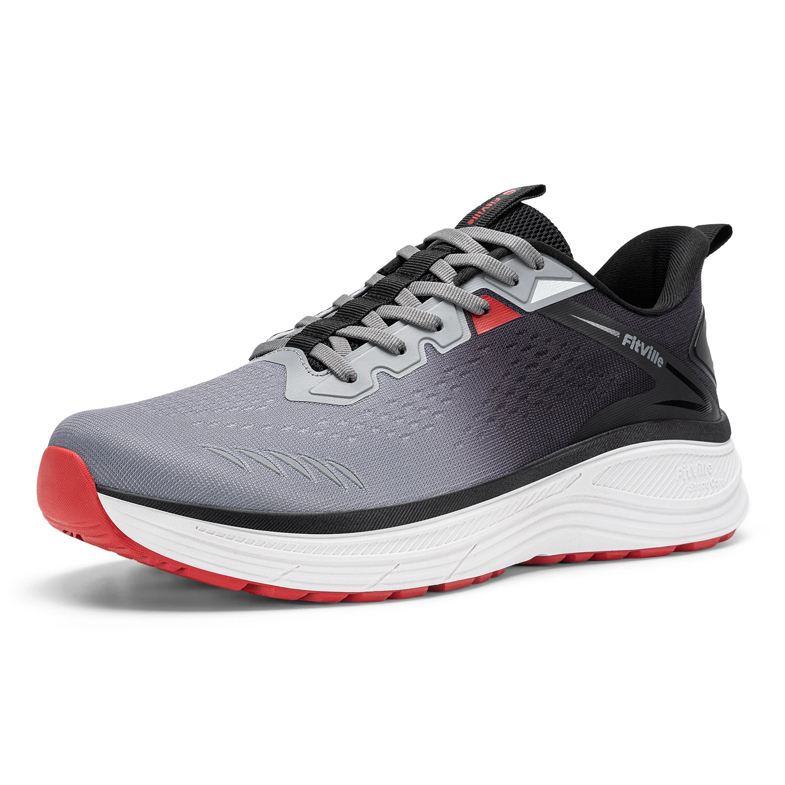 FitVille Extra Wide Mens Sport Shoes Breathable Gym Athletic Workout Cross Training Running Max Cushion Sneakers For Men