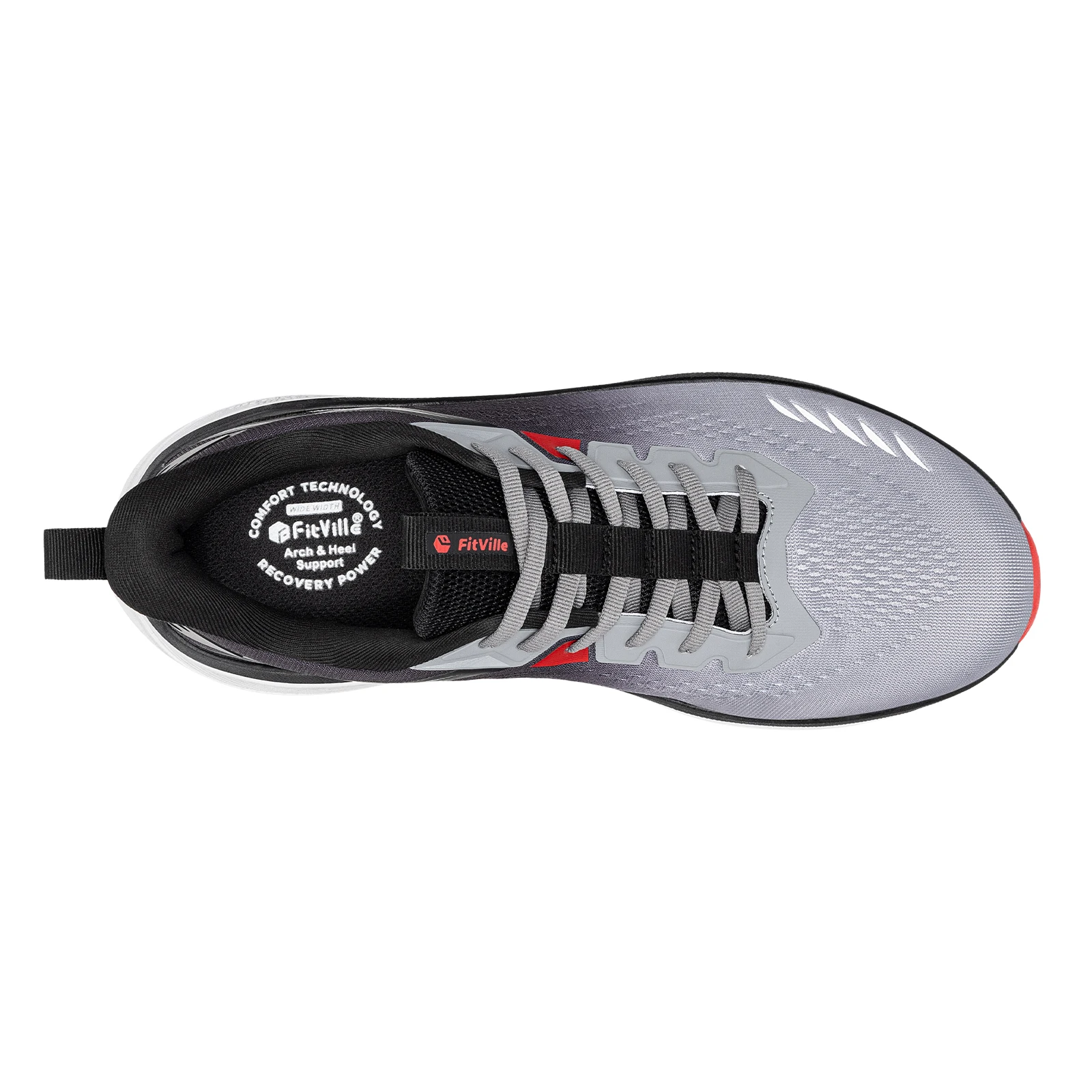 FitVille Extra Wide Mens Sport Shoes Breathable Gym Athletic Workout Cross Training Running Max Cushion Sneakers For Men