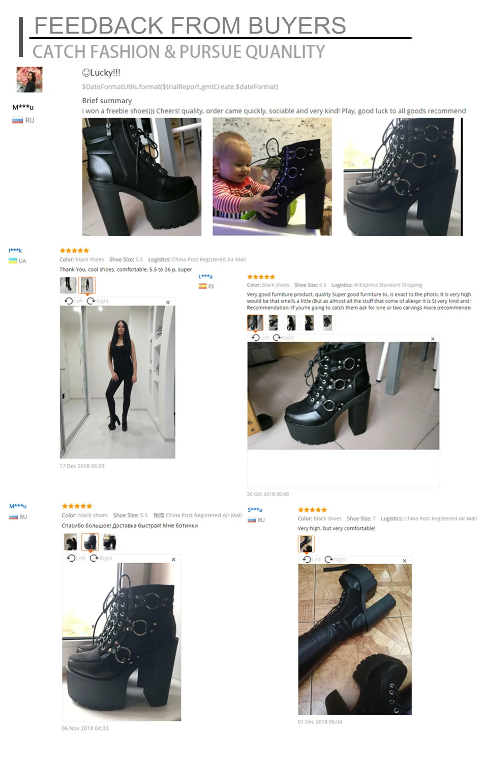 Gdgydh Spring Autumn Fashion Motorcycle Boots Women Platform Heels Casual Shoes Lacing Round Toe Shoes Ladies Autumn Boots Black