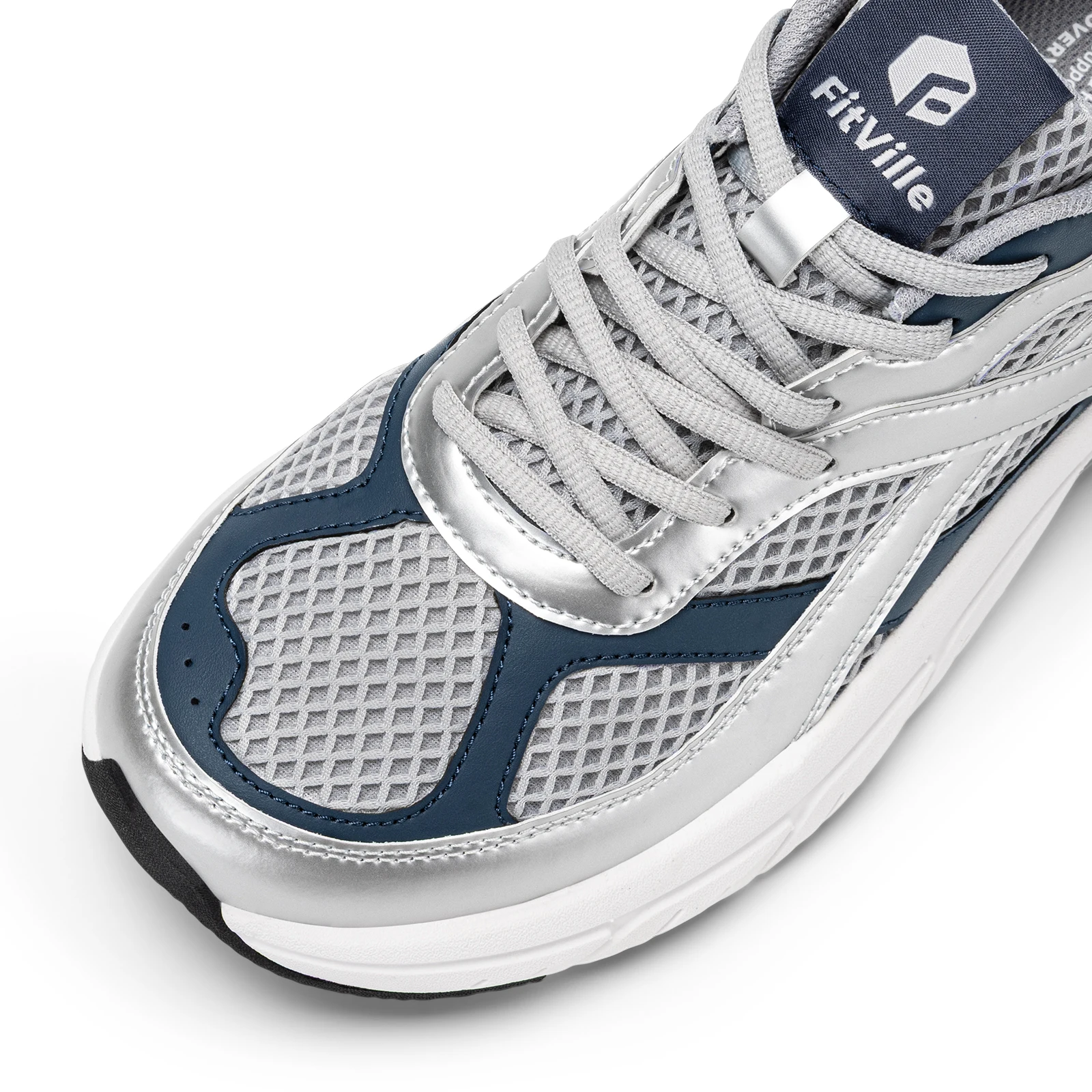 Fitville Walking Shoes Wide Mesh Men's Casual Sneakers Non Slip Dad Sports Shoes for Men Arch Support For Flat Feet Plantar