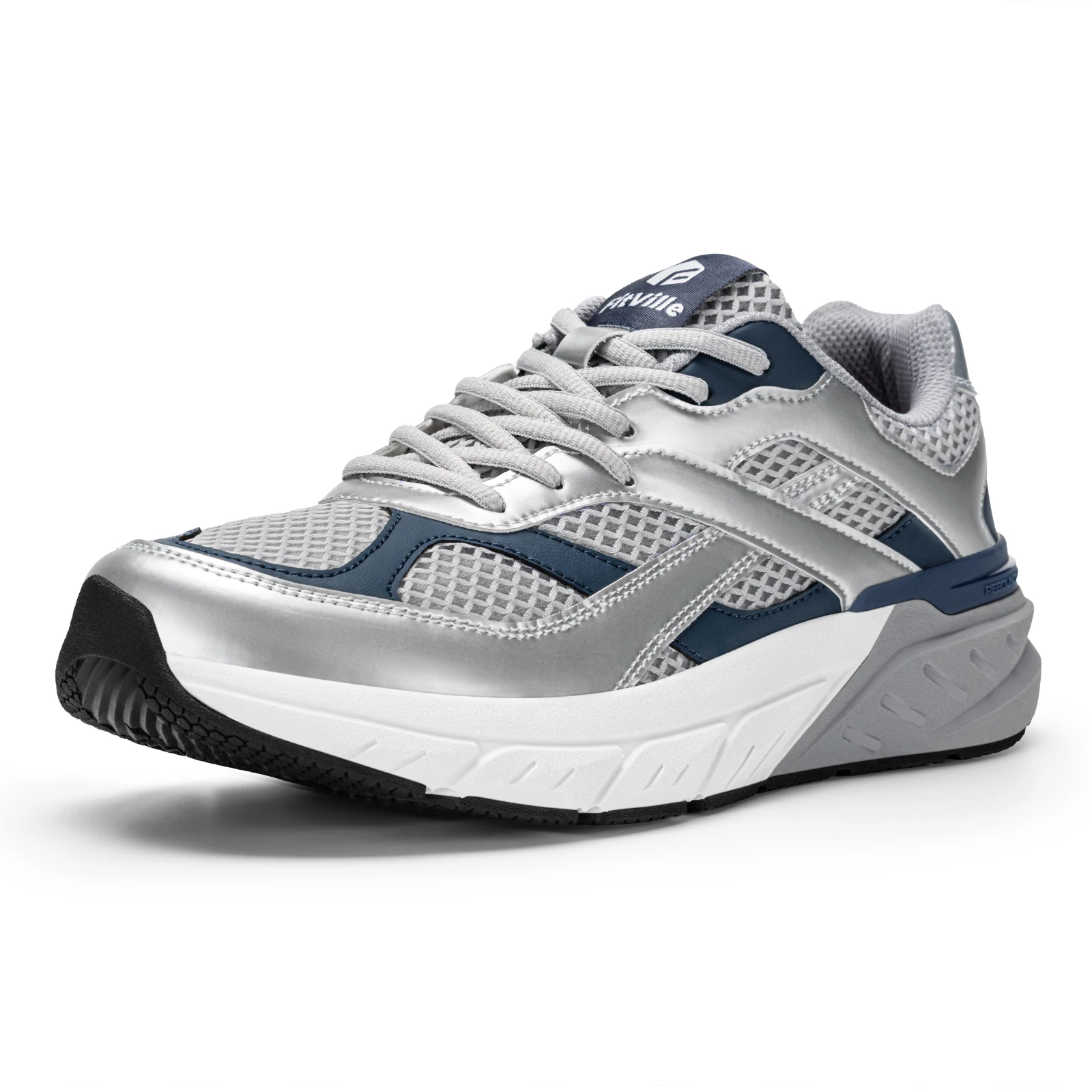 Fitville Walking Shoes Wide Mesh Men's Casual Sneakers Non Slip Dad Sports Shoes for Men Arch Support For Flat Feet Plantar