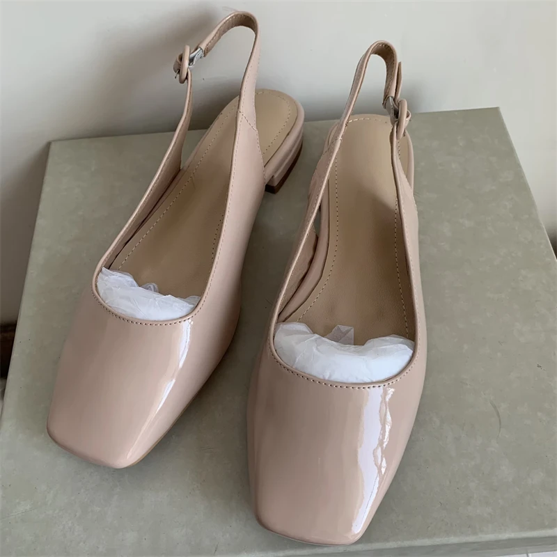 Comfortable Women's Flats Shoes Handmade Quality Casual Patent Yellow Nude Flat Loafer Shoes Ladies Large Size 43 Classic Design
