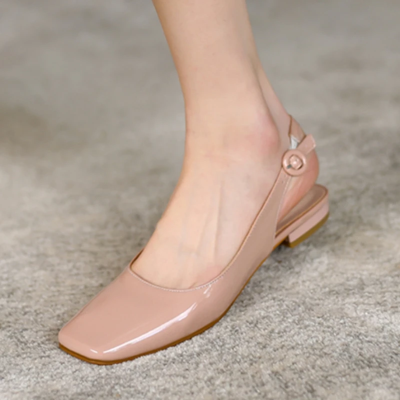 Comfortable Women's Flats Shoes Handmade Quality Casual Patent Yellow Nude Flat Loafer Shoes Ladies Large Size 43 Classic Design