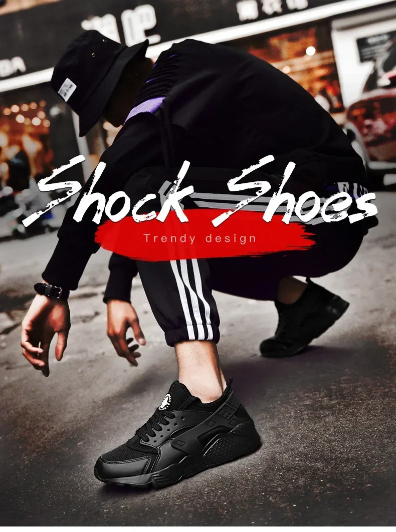 Summer Men's Breathable Mesh Surface Lightweight Soft Bottom Casual Shoes Trendy Running Sports Shoes Men's Shoes From China