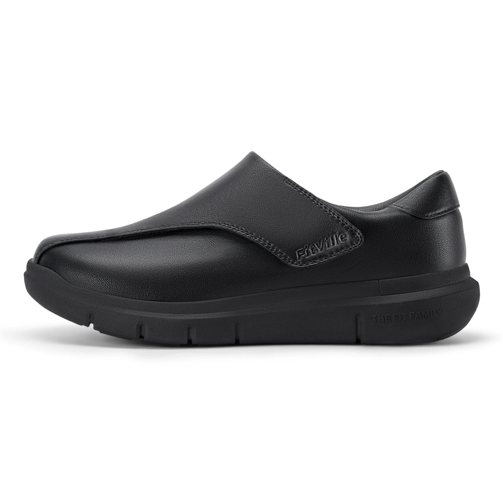 FitVille Men'S Diabetic Slip-On Oxford Dress Shoes, Adjustable Fit Comfort Business Formal & Wedding Casual Sneakers, Professional Orthopedic Footwear With Roomy Toe Box For Swollen & Wide Feet