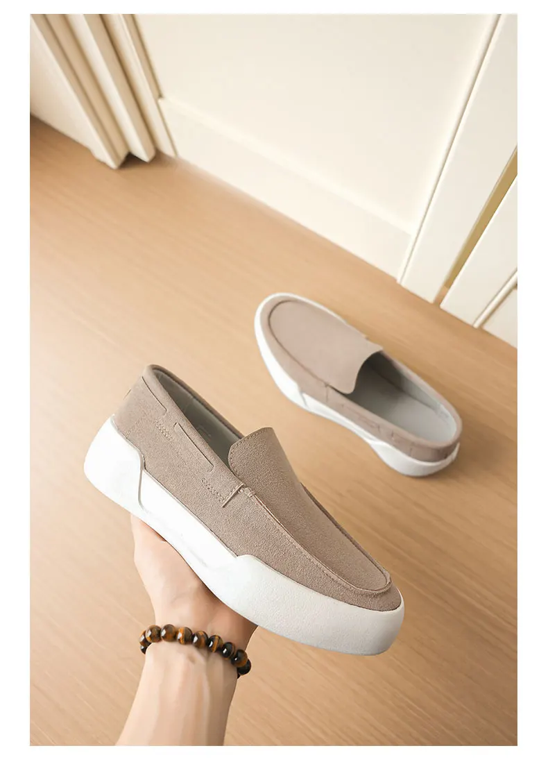 Niche Retro Loafers British Minimalist Slip On Leather Flat Shoes Casual Office Daily Walking Non Slip Fashion Loafer Footwear