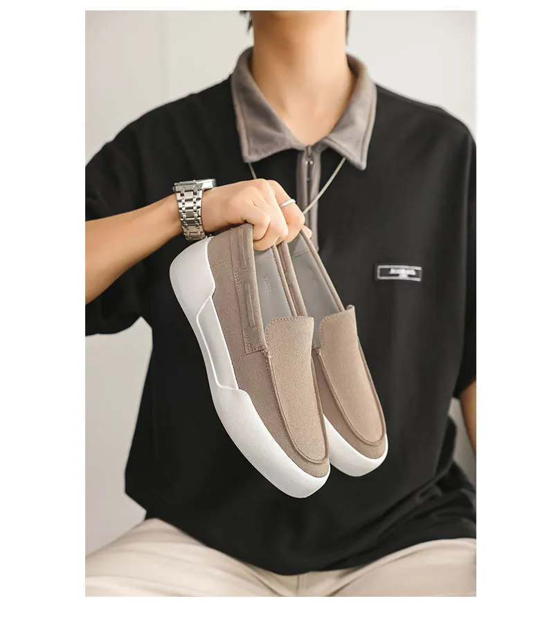 Niche Retro Loafers British Minimalist Slip On Leather Flat Shoes Casual Office Daily Walking Non Slip Fashion Loafer Footwear