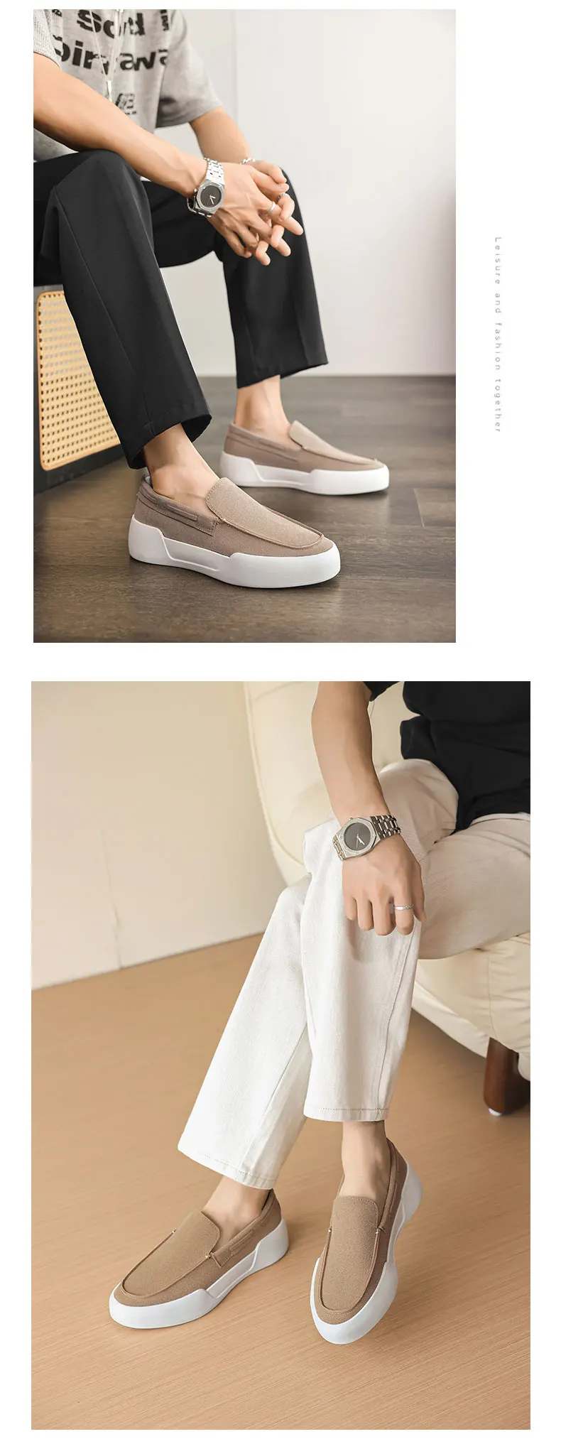 Niche Retro Loafers British Minimalist Slip On Leather Flat Shoes Casual Office Daily Walking Non Slip Fashion Loafer Footwear