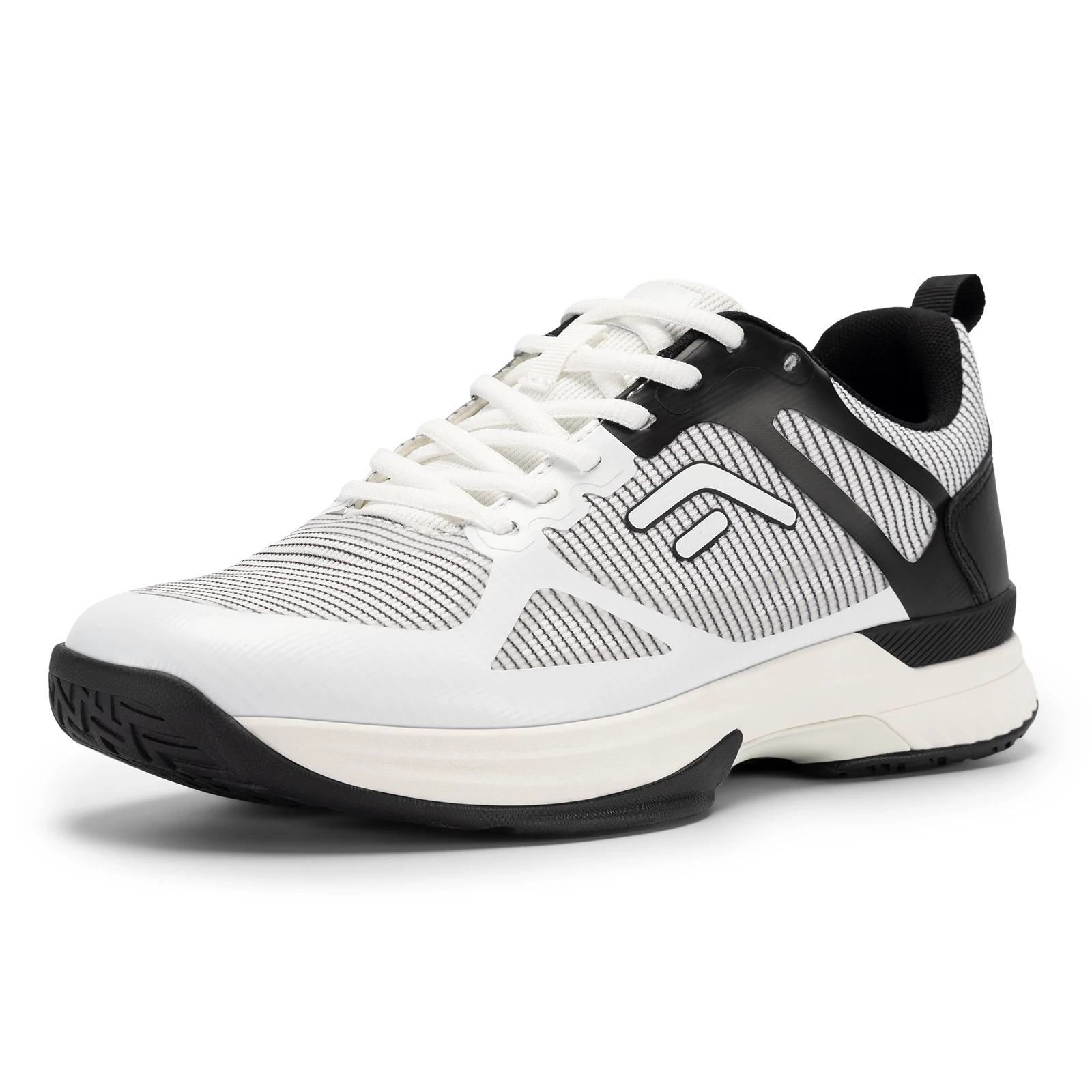 FitVille Men's Wide Pickleball Shoes Tennis Shoes Full Court Tennis Sneakers with Arch Support Lightweight Non-slip Sports Shoe