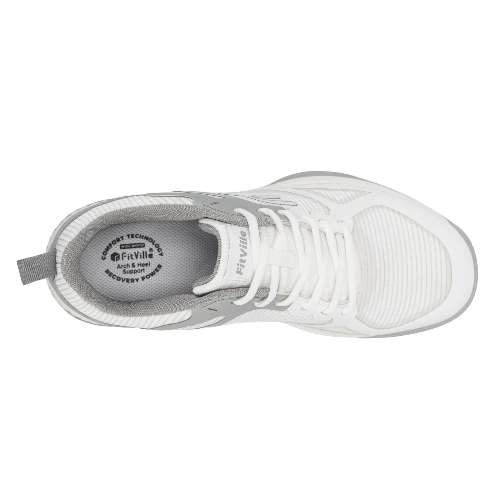 FitVille Men's Wide Pickleball Shoes Tennis Shoes Full Court Tennis Sneakers with Arch Support Lightweight Non-slip Sports Shoe