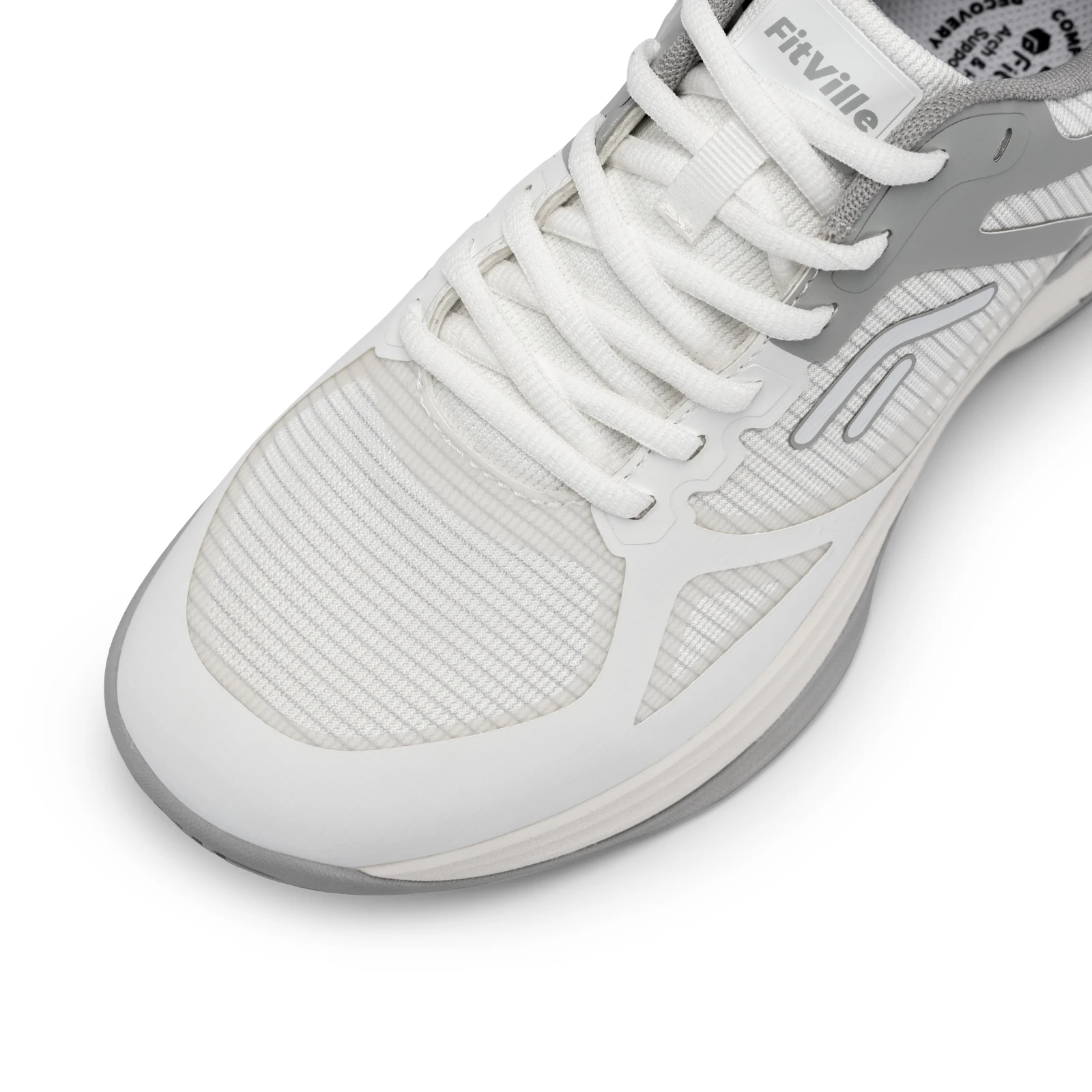 FitVille Men's Wide Pickleball Shoes Tennis Shoes Full Court Tennis Sneakers with Arch Support Lightweight Non-slip Sports Shoe