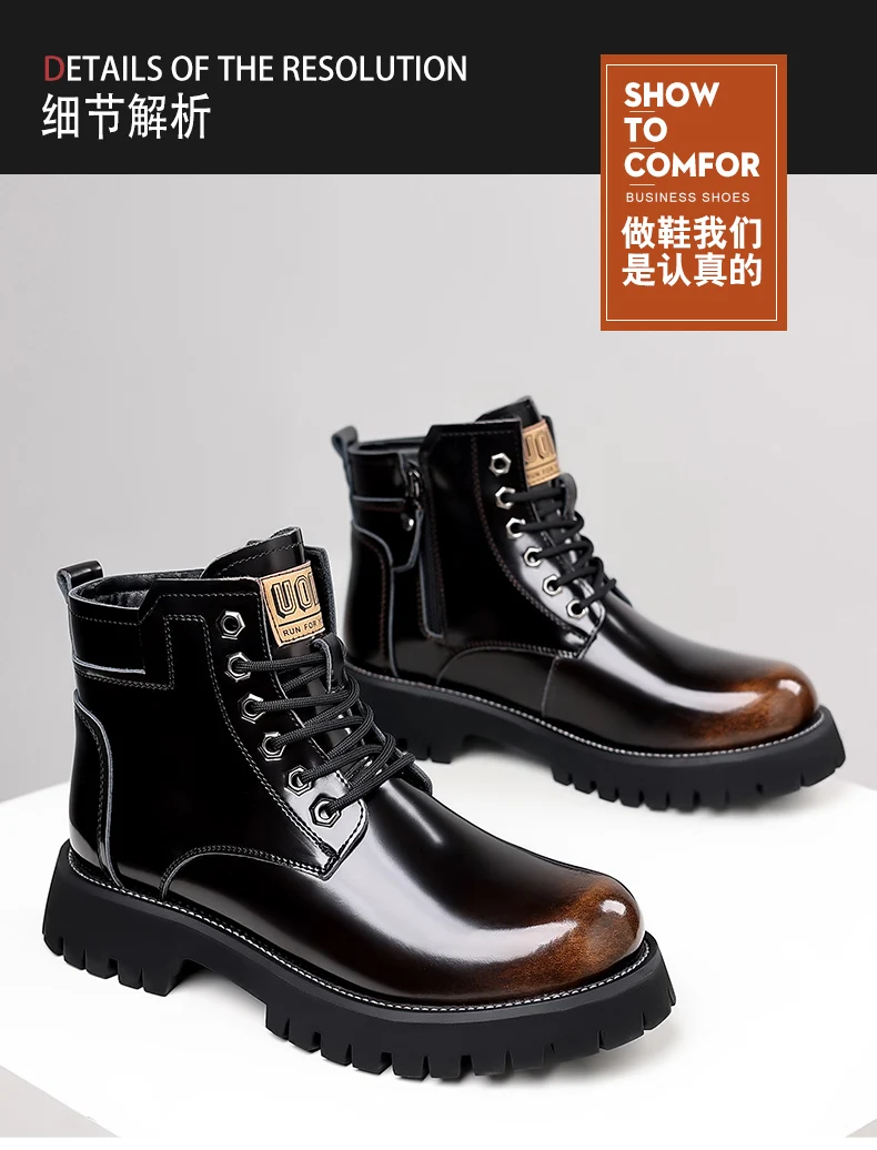 Men Boots 2023 New Winter Slippers Warm Men Shoes Waterproof Non-Slip Plush Sneakers Male Tenis Shoes Boots Men Sneakers Winter