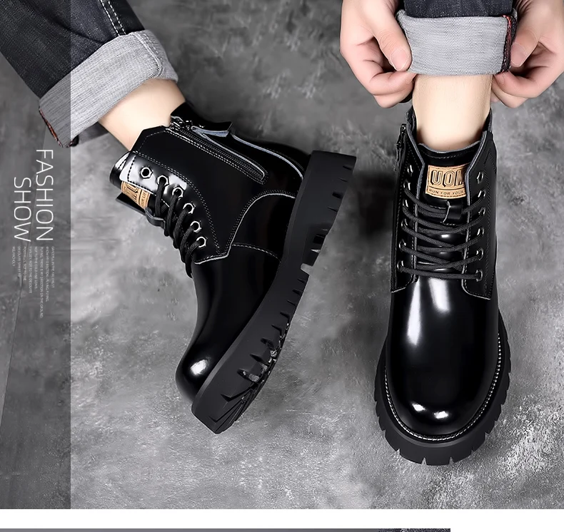 Men Boots 2023 New Winter Slippers Warm Men Shoes Waterproof Non-Slip Plush Sneakers Male Tenis Shoes Boots Men Sneakers Winter