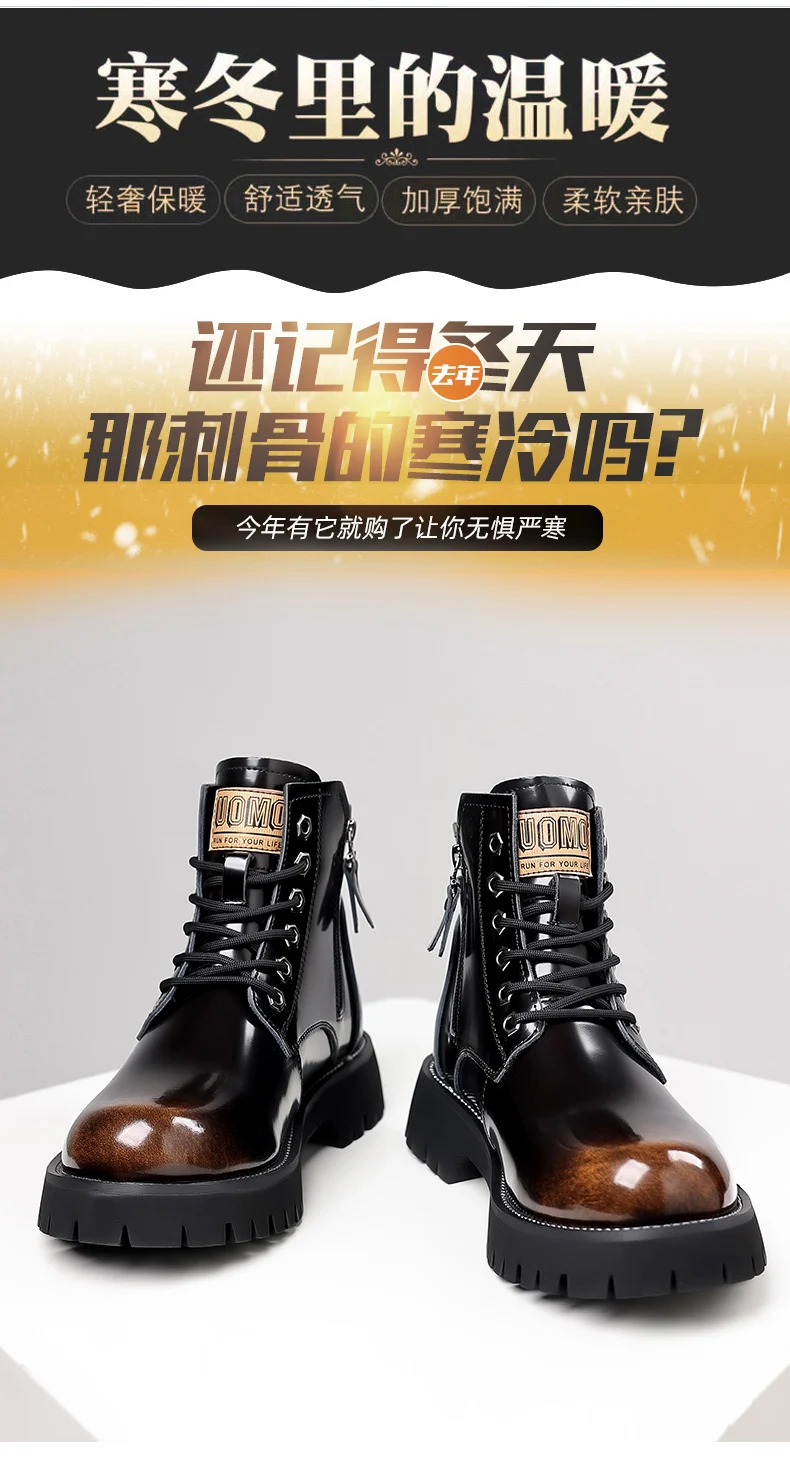 Men Boots 2023 New Winter Slippers Warm Men Shoes Waterproof Non-Slip Plush Sneakers Male Tenis Shoes Boots Men Sneakers Winter