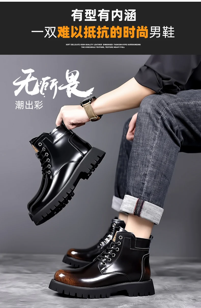 Men Boots 2023 New Winter Slippers Warm Men Shoes Waterproof Non-Slip Plush Sneakers Male Tenis Shoes Boots Men Sneakers Winter
