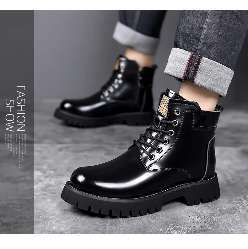 Men Boots 2023 New Winter Slippers Warm Men Shoes Waterproof Non-Slip Plush Sneakers Male Tenis Shoes Boots Men Sneakers Winter