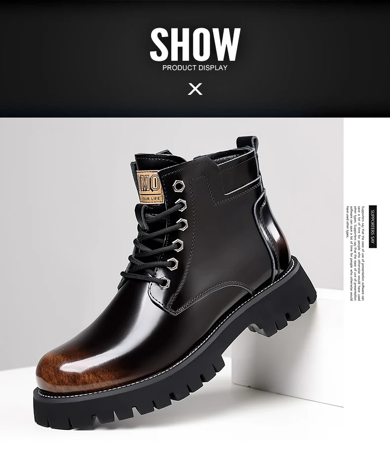 Men Boots 2023 New Winter Slippers Warm Men Shoes Waterproof Non-Slip Plush Sneakers Male Tenis Shoes Boots Men Sneakers Winter