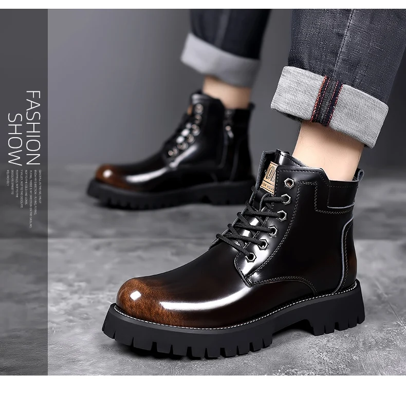 Men Boots 2023 New Winter Slippers Warm Men Shoes Waterproof Non-Slip Plush Sneakers Male Tenis Shoes Boots Men Sneakers Winter