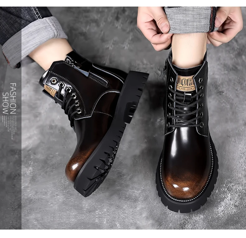 Men Boots 2023 New Winter Slippers Warm Men Shoes Waterproof Non-Slip Plush Sneakers Male Tenis Shoes Boots Men Sneakers Winter