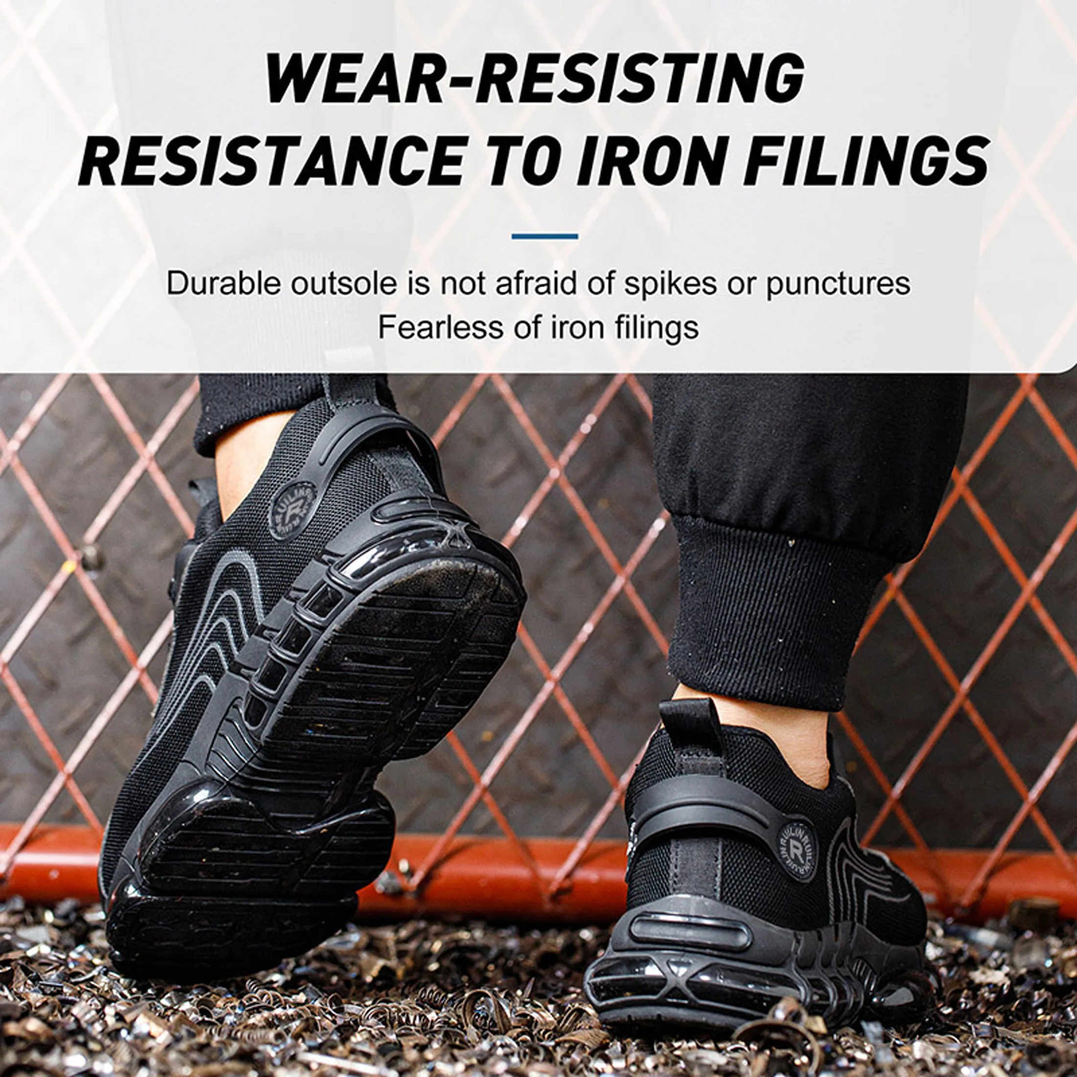 Wear Resistant Durable Steel Toe Work Shoes for Men Women Impact Resistant Steel Toe Cap Lightweight Comfortable Industrial Safety Sneakers All Seasons Construction Footwear Full Sizes Available Perfect Father’s Day Gift for Hard Workers