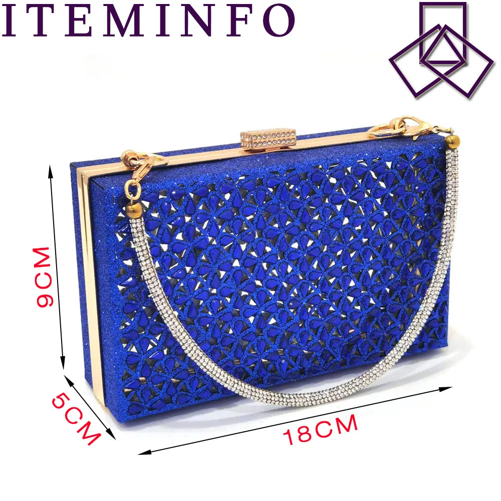 V-Chan 2024 Royal Blue Shoe And Bag With Elegant High Heels Shoes Italian Popular Design African Ladies Shoes Bag Set