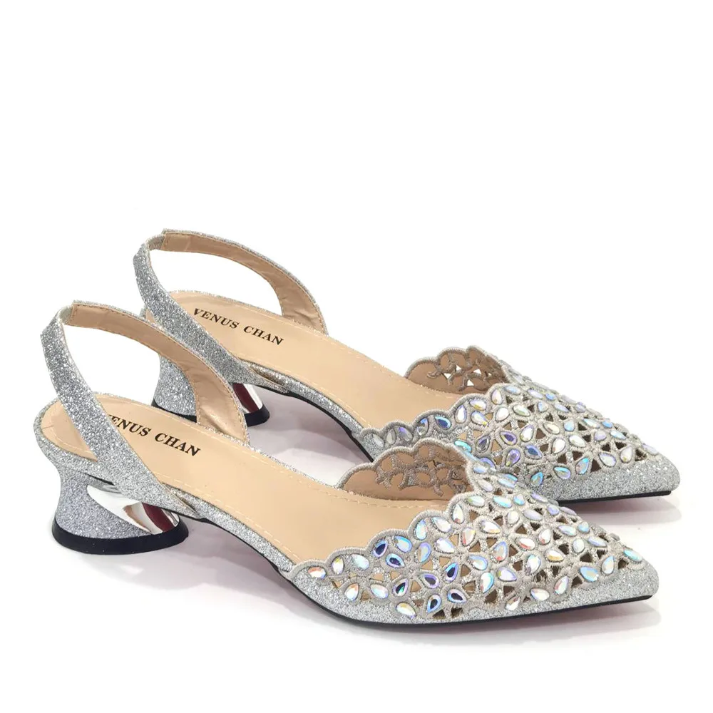 V-Chan 2024 Royal Blue Shoe And Bag With Elegant High Heels Shoes Italian Popular Design African Ladies Shoes Bag Set