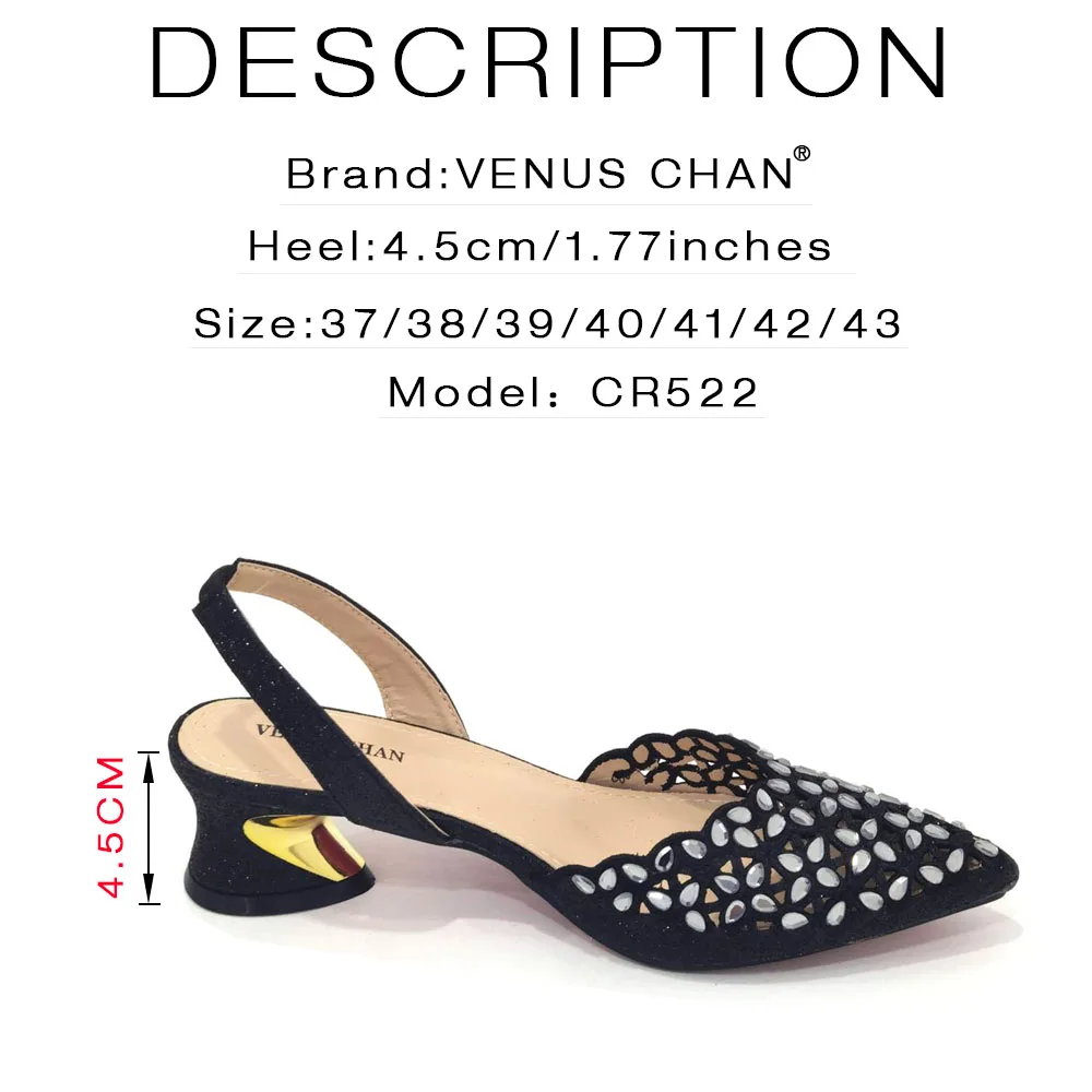 V-Chan 2024 Royal Blue Shoe And Bag With Elegant High Heels Shoes Italian Popular Design African Ladies Shoes Bag Set