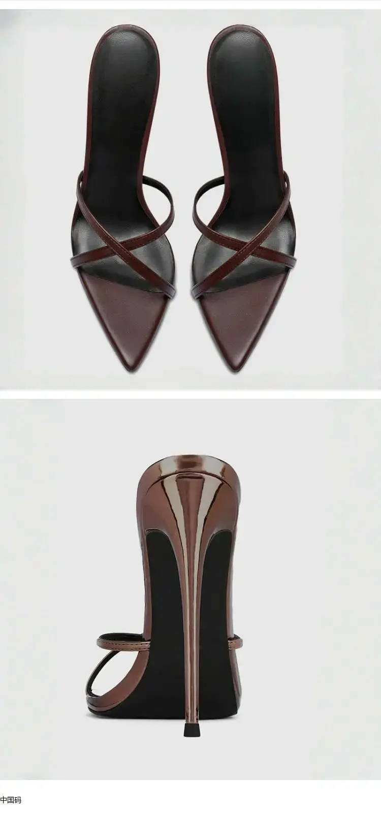 New European and American Fashion Sandals Comfortable Cross Strap Stiletto High Heels Large Sandals 33-46