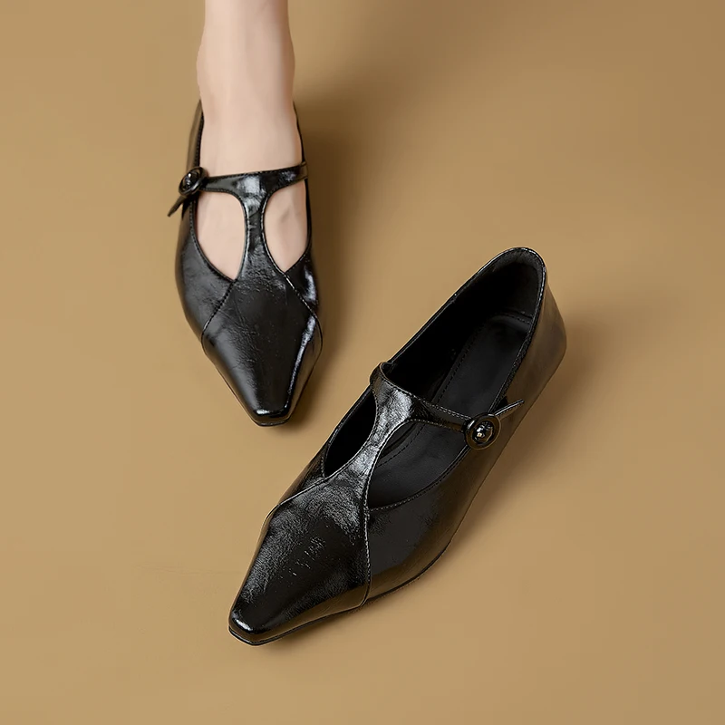 AIYUQI 2026 New Women's Mary Jane Shoes Pointed Toe T Strap Formal Women Shoe Shallow Fashion High Heeled Work Shoes Female