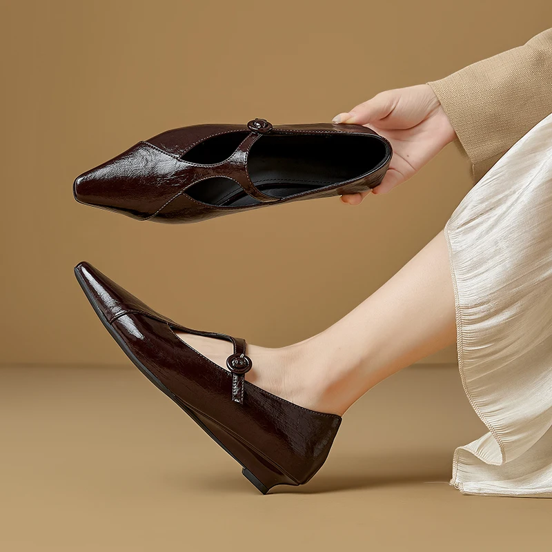 AIYUQI 2026 New Women's Mary Jane Shoes Pointed Toe T Strap Formal Women Shoe Shallow Fashion High Heeled Work Shoes Female