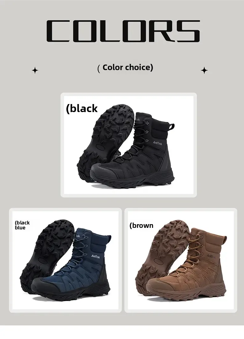 Men's Desert Combat Boots, Outdoor Anti-slip Tactical Boots, Hiking Desert Hunting Shoes, Work Safety Men's Boots,Off-road Boots